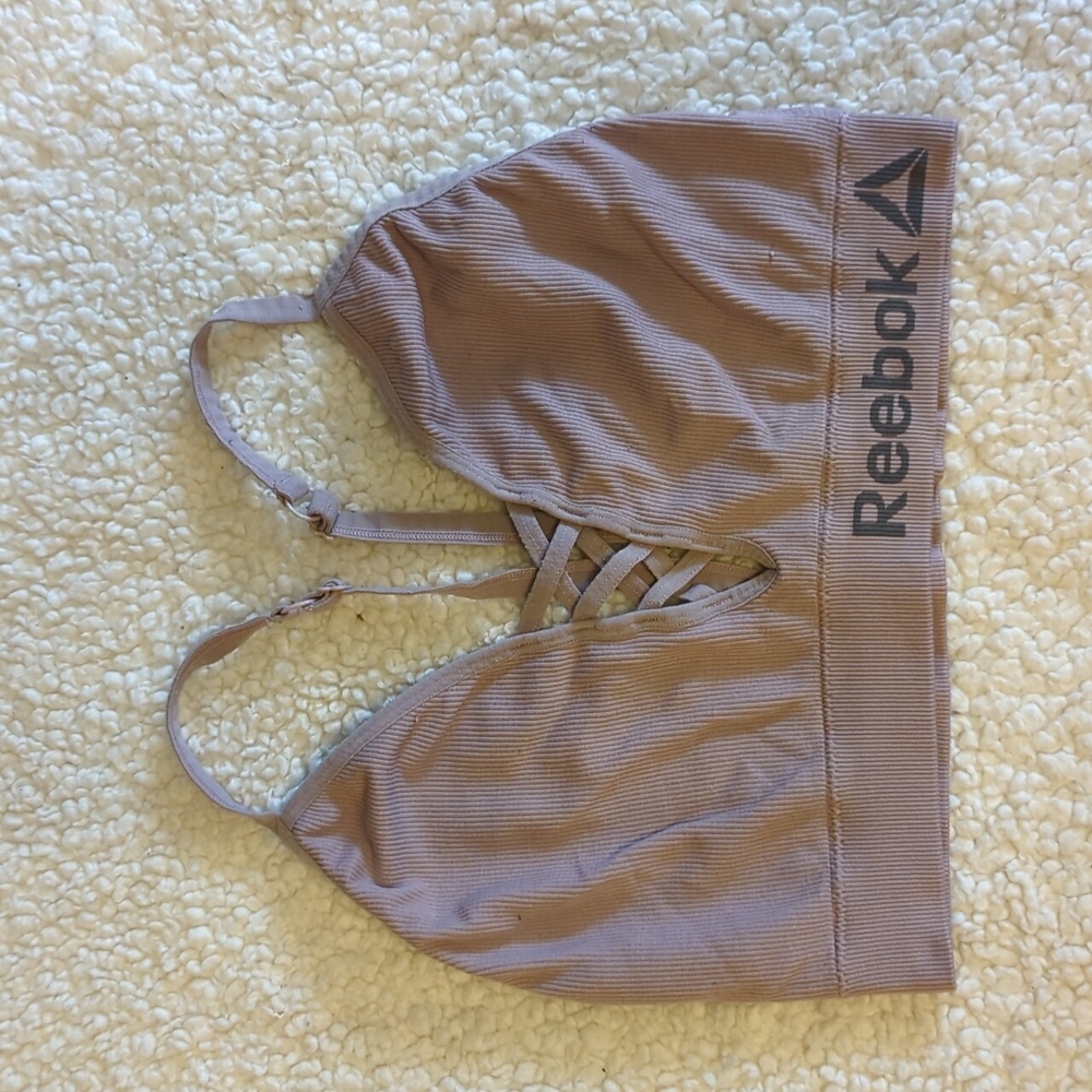Reebok strappy sports bra XL, light mauve color